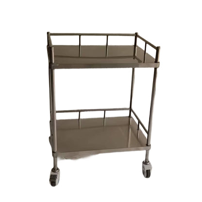 huiteng Stainless Steel Single-Drawer Treatment Cart, Medical Nursing Cart, Emergency Cart (Medical-Grade) 640*450*880