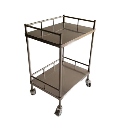huiteng Stainless Steel Single-Drawer Treatment Cart, Medical Nursing Cart, Emergency Cart (Medical-Grade) 640*450*880