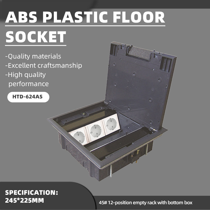 feilifu ABS plastic floor socket, decorative pop - up hidden floor socket, waterproof and dust - proof  HTD-624AS 500pcs