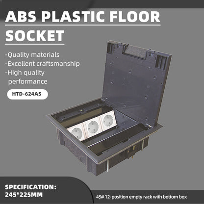 feilifu ABS plastic floor socket, decorative pop - up hidden floor socket, waterproof and dust - proof  HTD-624AS 500pcs
