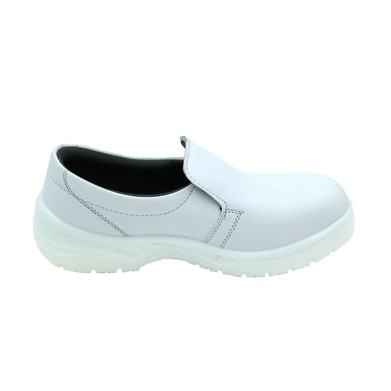 tonghuasheng Anti-static PU white dust-free safety shoes 8808 steel Baotou anti-smashing toe protection dust-proof labor protection shoes factory
