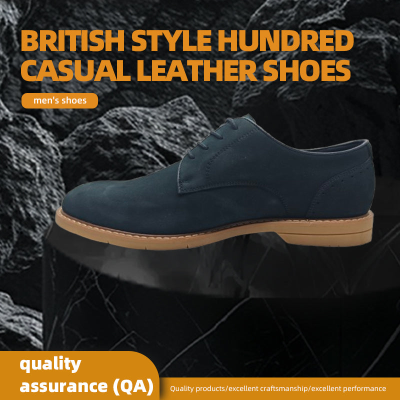 benchi Men's British-Style Versatile Casual Leather Shoes Office-Ready British Design Breathable 3,000 Pairs(Please consult customer service for pricing)