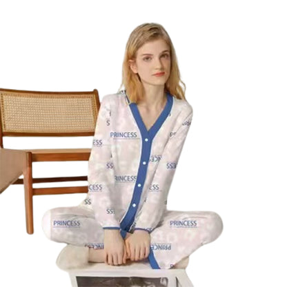 senji Light Purple Ice Snow Silk Pajama Cardigan Homewear(Please consult customer service for pricing)