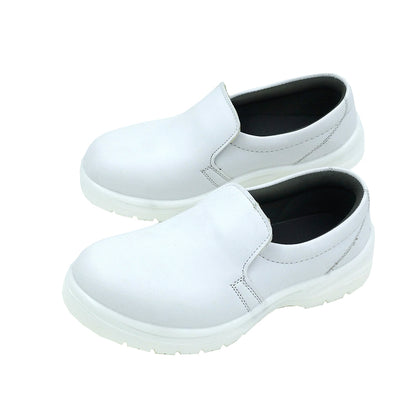 tonghuasheng Anti-static PU white dust-free safety shoes 8808 steel Baotou anti-smashing toe protection dust-proof labor protection shoes factory