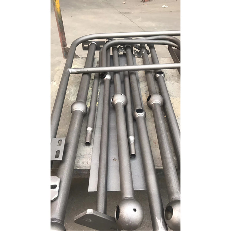 Spherical column staircase handrail, thick and durable ball joint railing