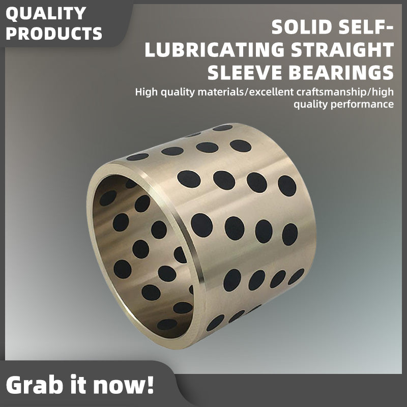 anbixing Solid self-lubricating straight sleeve bearings, which are corrosion-resistant and operate silently, are used in industrial machinery(Please consult customer service for pricing)