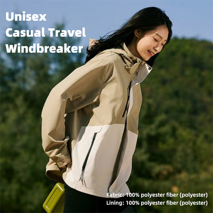 Jier Unisex Casual Travel Windbreaker, a Wear resistant Outdoor Mountaineering Wind proof Jacket