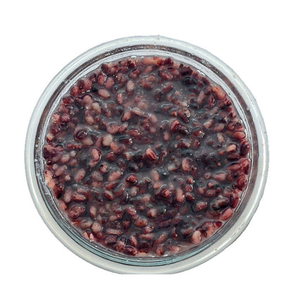 mingzhong Canned purple rice, ready-to-eat rice porridge, ingredient for hot drinks, shaved ice, shaved ice dessert, ingredient for baking and milk tea shops 850g×12cans