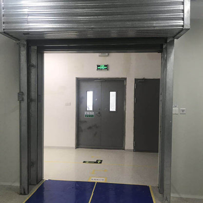 tianweidun Fire-proof rolling shutter door with motor control box sensor Chengdu manufacturer double-track double-curtain inorganic cloth fire-proof rolling brake(Please consult customer service for prices)
