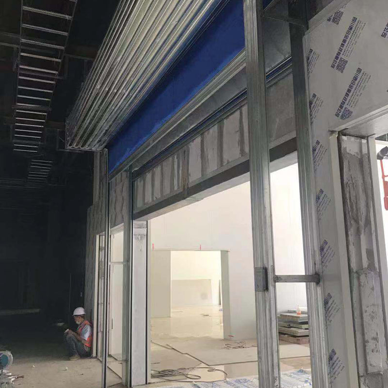tianweidun Fire-proof rolling shutter door with motor control box sensor Chengdu manufacturer double-track double-curtain inorganic cloth fire-proof rolling brake(Please consult customer service for prices)