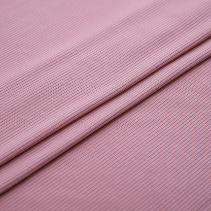 meiyi Rayon spandex 2*2 rib Pure cotton cloth All polyester thread knitted fabric Clothing fabric