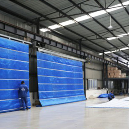 tianweidun Fire-proof rolling shutter door with motor control box sensor Chengdu manufacturer double-track double-curtain inorganic cloth fire-proof rolling brake(Please consult customer service for prices)