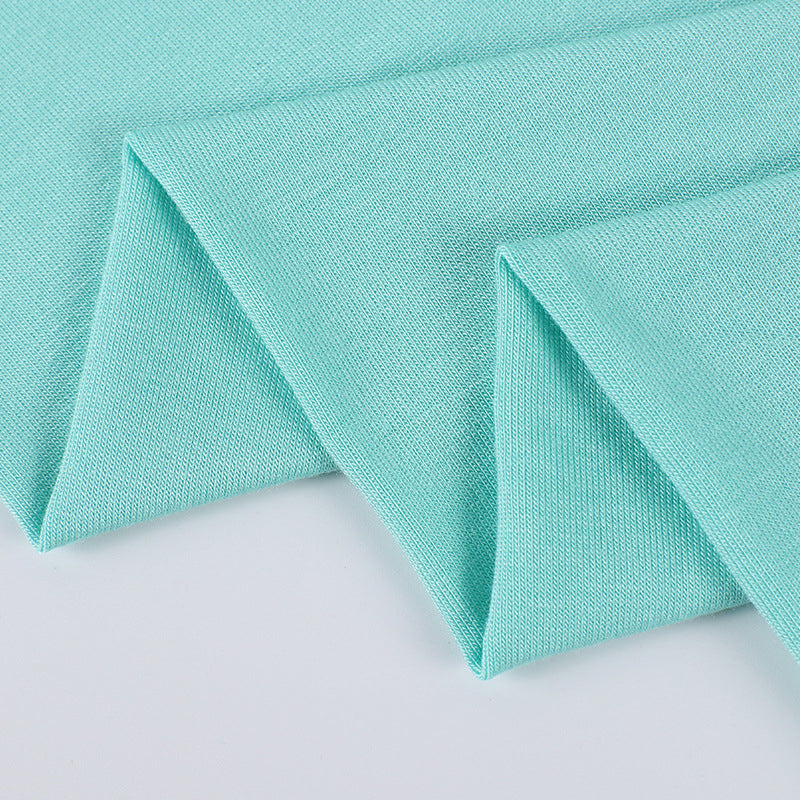 meiyi 40 rayon spandex sweatcloth  Double-sided wooddale fabric Knitted rayon Clothing fabric